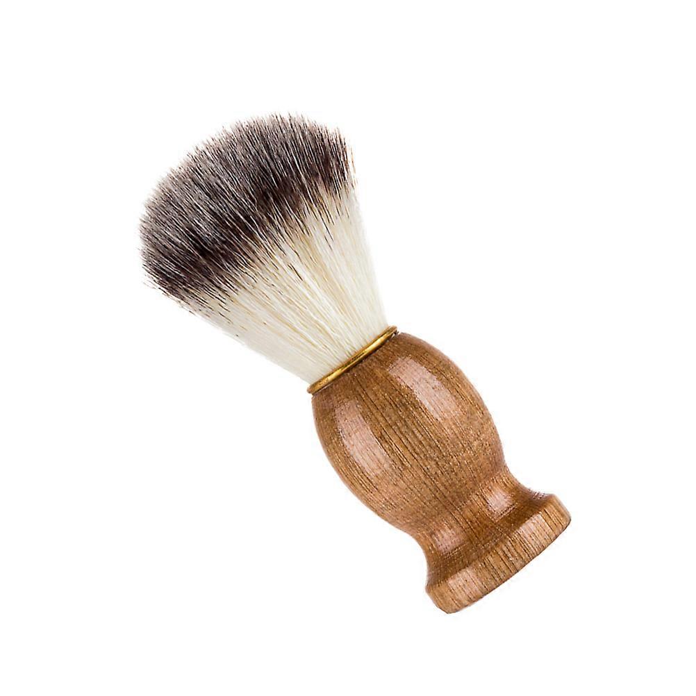 Mustache Brush Wooden Handle for Beard Shaping Use 3Pcs Pack