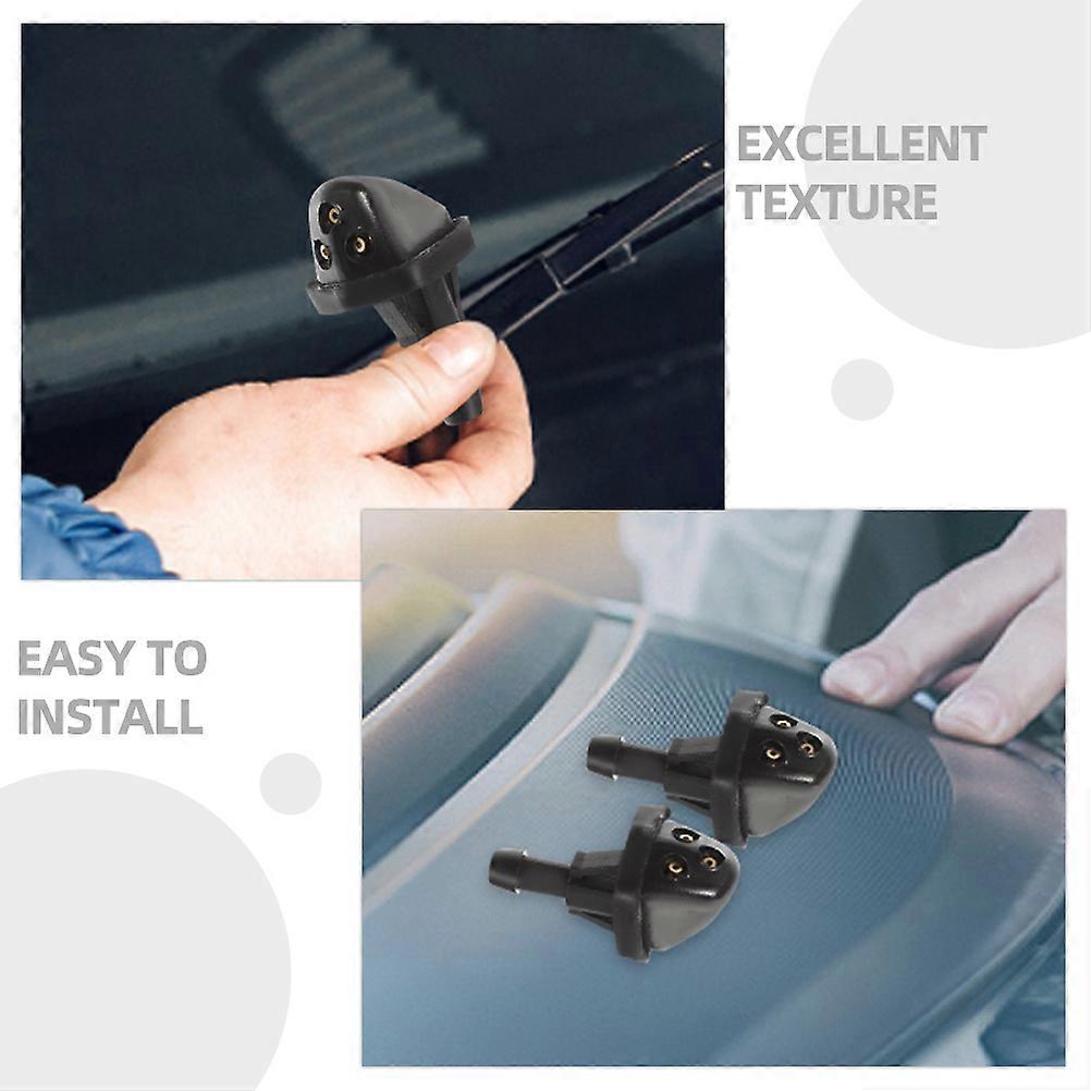 Car Front Windshield Washer Nozzles Replacement for 6Pcs Vehicle Wiper Nozzles