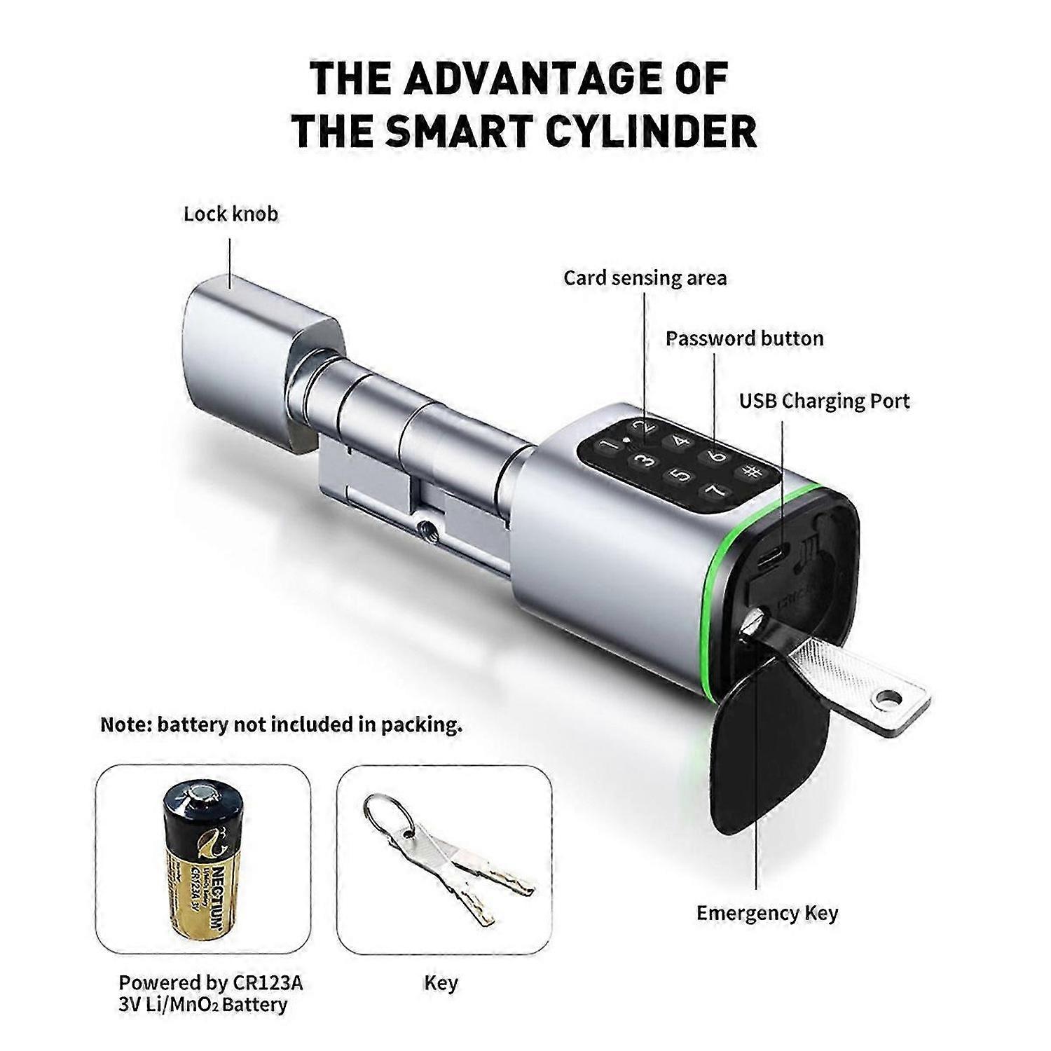 Password Swipe Card Intelligent Lock,B