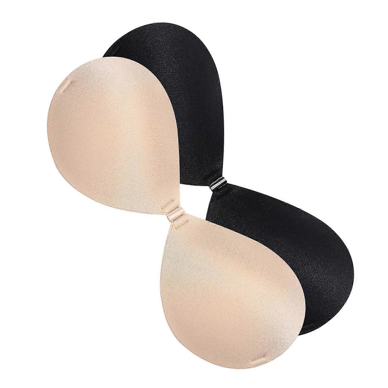 Stick on Bra Adhesive Invisible Bras for Women Push Up 2Pcs Backless Design