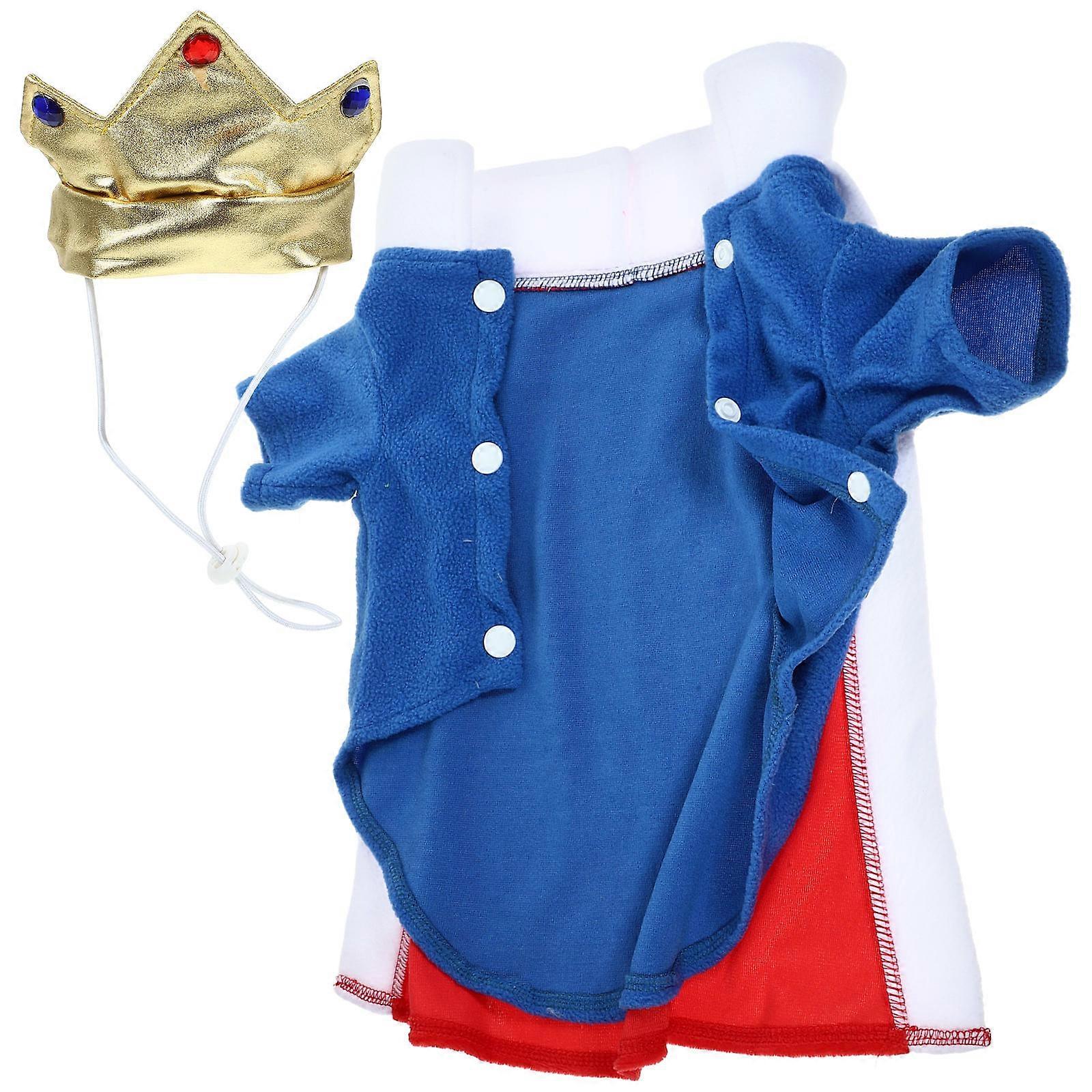 Funny Pet Clothing Dog Cosplay Outfit for 2Sets Red Polyester Fabric