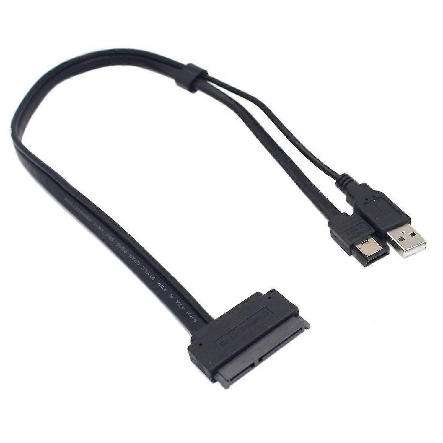 2.5 inch Hard Disk Drive SATA 22Pin to eSATA Data USB Powered Cable Adapter for Optimized For SSD, S