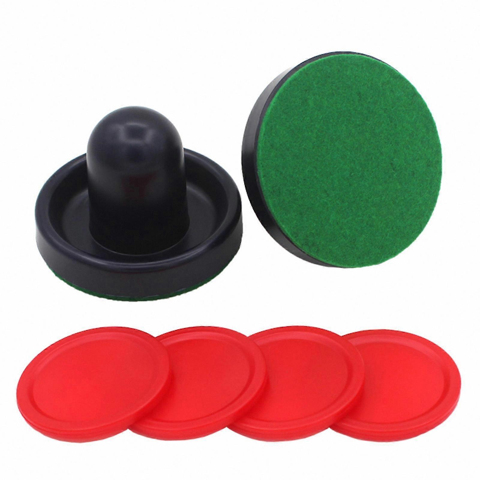 Air Hockey Pusher Set with Handles, Game Accessories for All Ages, Indoor Fun Kit