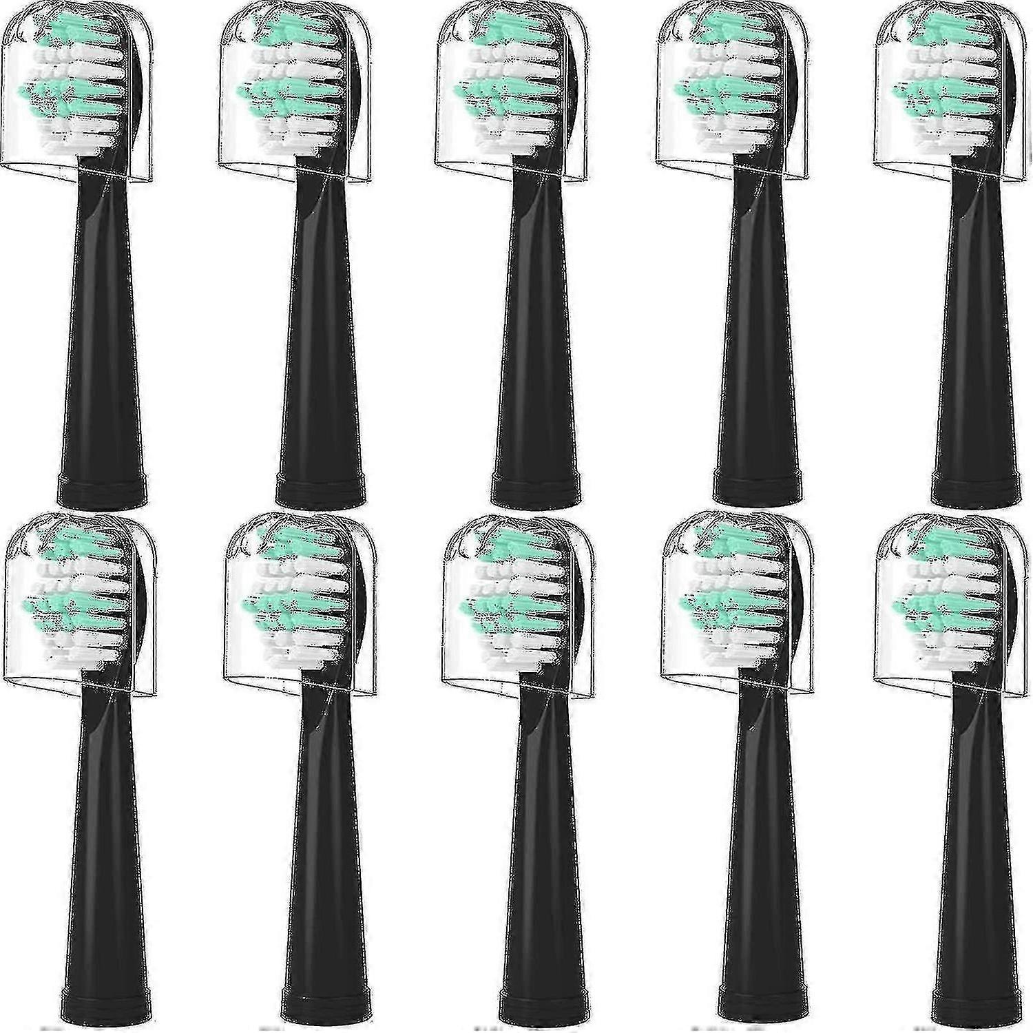 10 têtes de remplacement compatibles avec les têtes de brosse à dents Fairywill Poignées électriques Fw-507 / 508 / 551 / d1 / d3 / d7 / d8 / fw908 / fw910 / 917 / 949 / 958 / 959 / fw610 / fw6