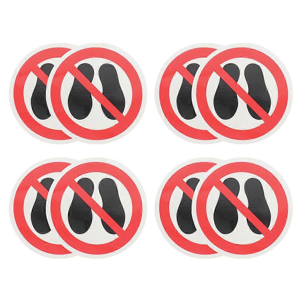 Do Not Step Stickers Vinyl Decal for Safety Warning with 40Pcs