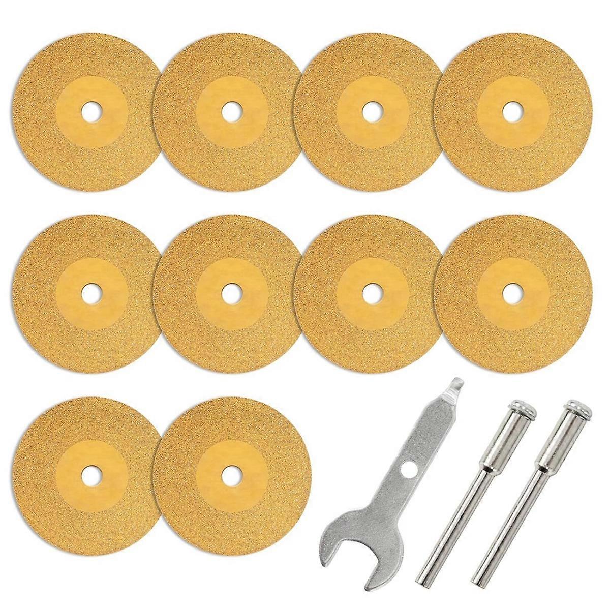 10Pcs Diamond Cutting Titanium Coating Disc Cut Off Wheels