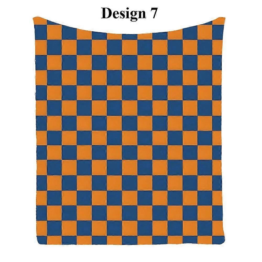 Geometrisk Rutig Rutig Rutig Diamant Varm Överkast Soffa Kasta Filt Semester Gåva