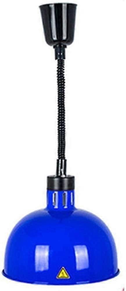 Heat Lamp Food Warmer Portable Telescopic Style Single Head Chandelier Buffet Stretchable Heat Lamp for Pizza - Blue