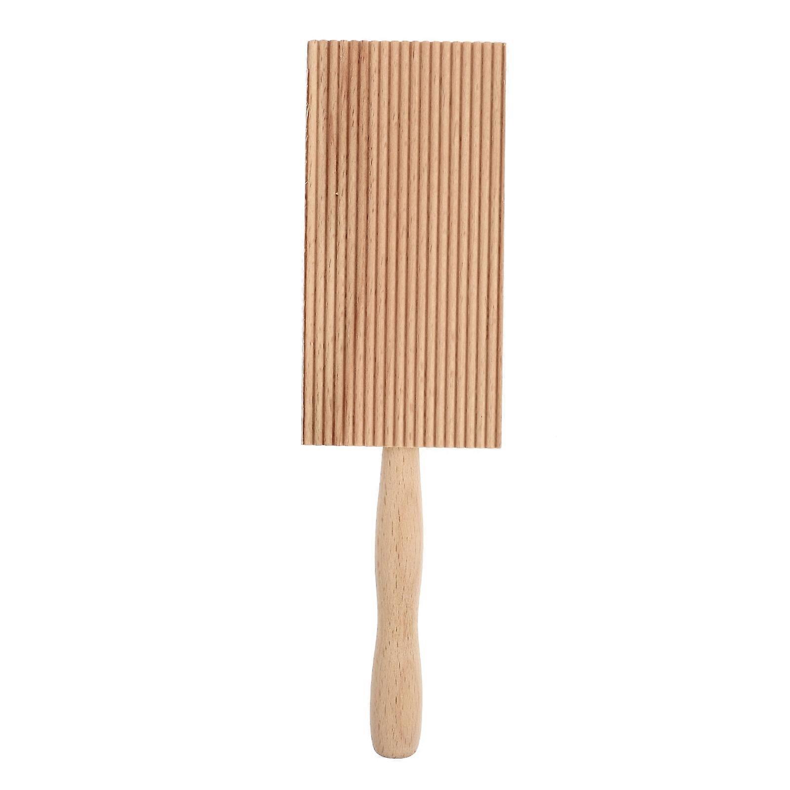 WSTEER 1Pc Wood Pata Board Non-stick Noodles Butter Board Home Stripe Shaped Mold