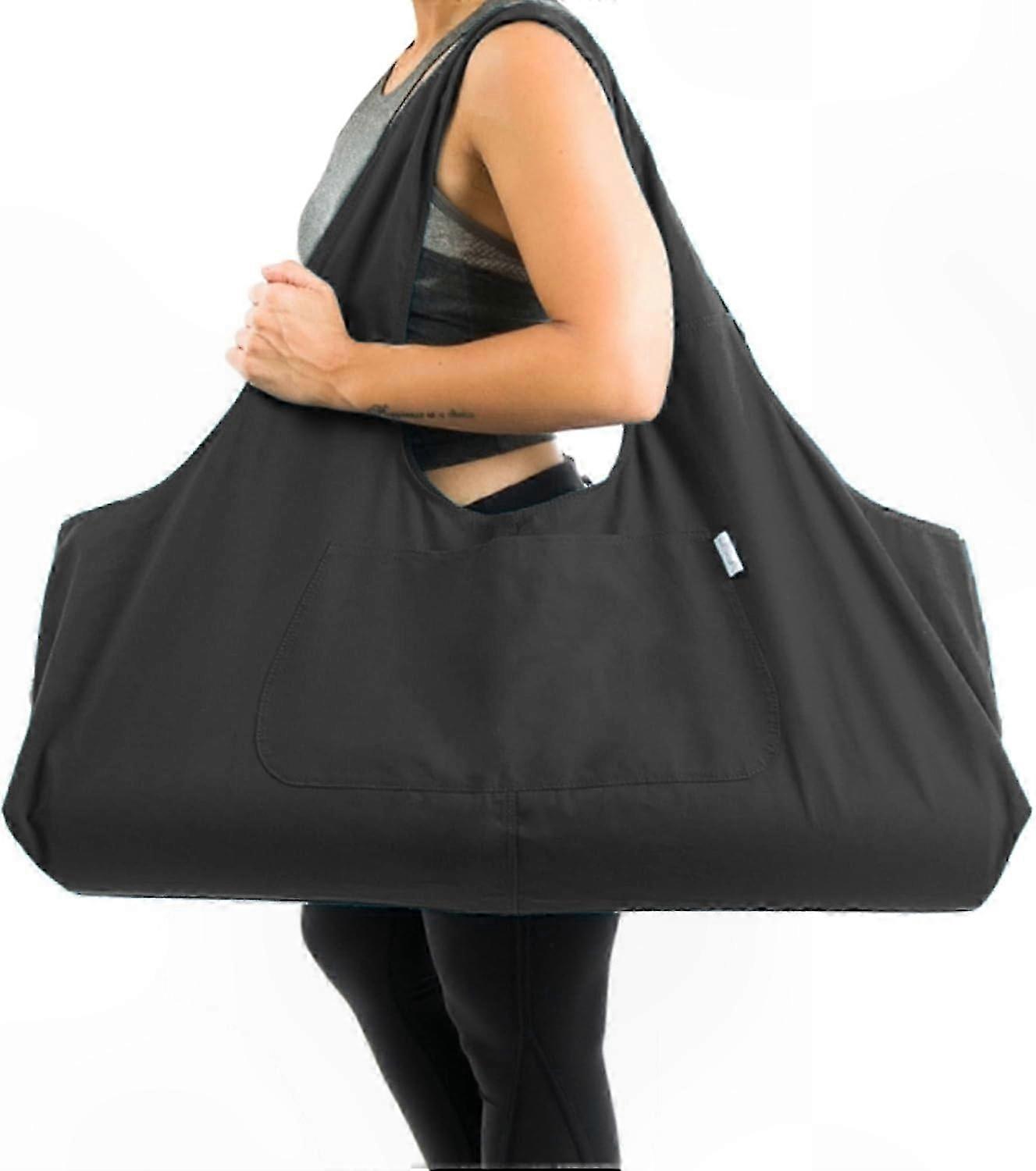 Extra Spacious Yoga Mat Sling with Side Pocket for Easy Transport and Storage