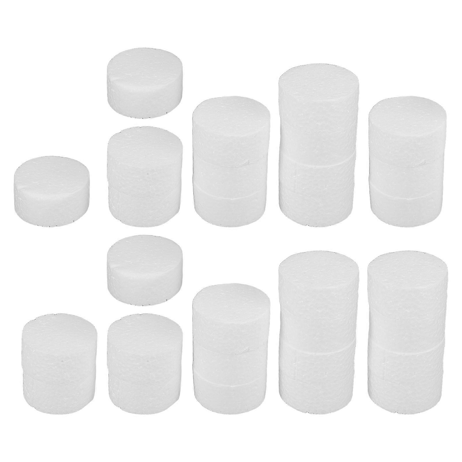 Floral Arrangement Foam Discs for DIY 90Pcs White Foam Cylinders