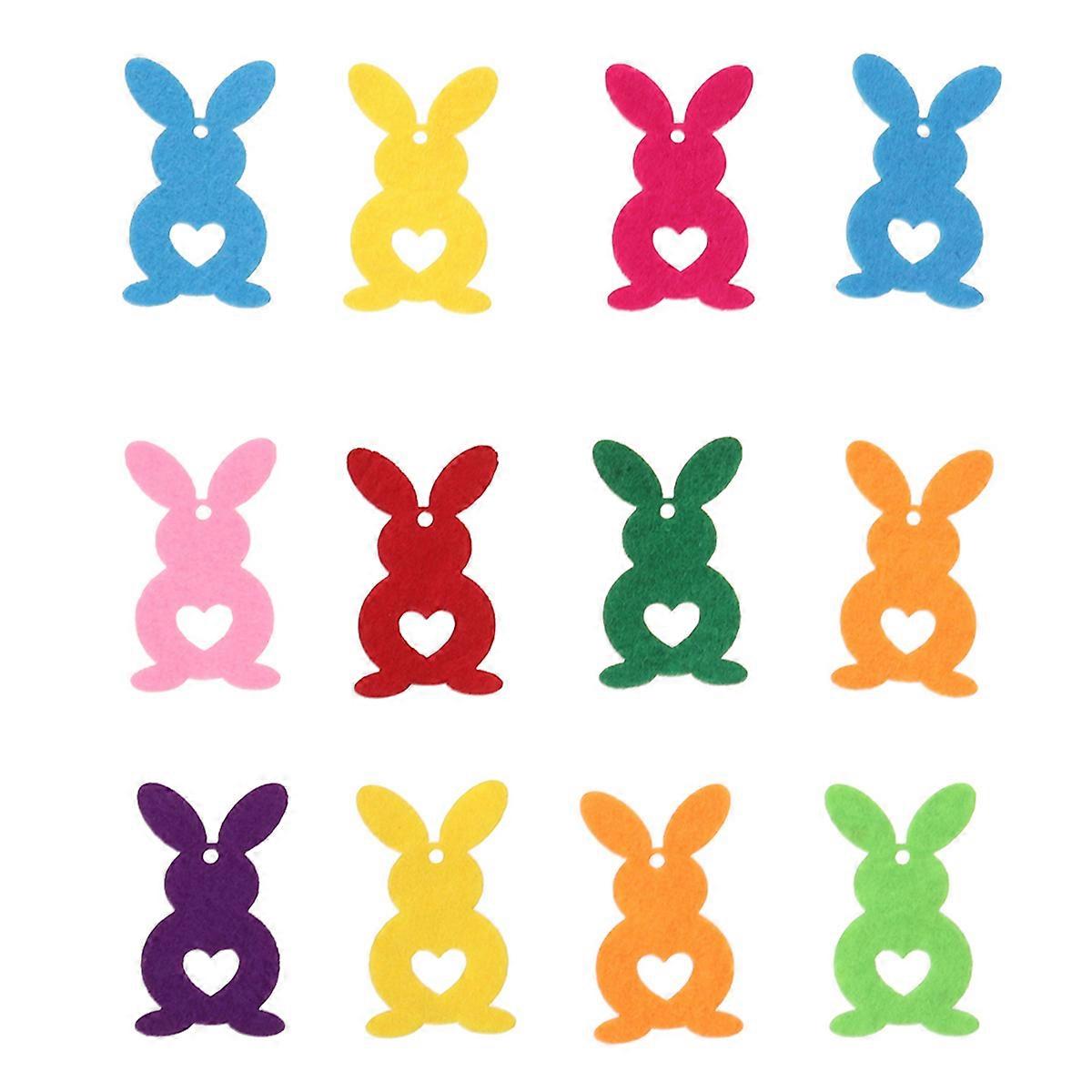 Felt Bunny for Gift with 10Pcs Easter Nonwoven Bunny Creative Decor