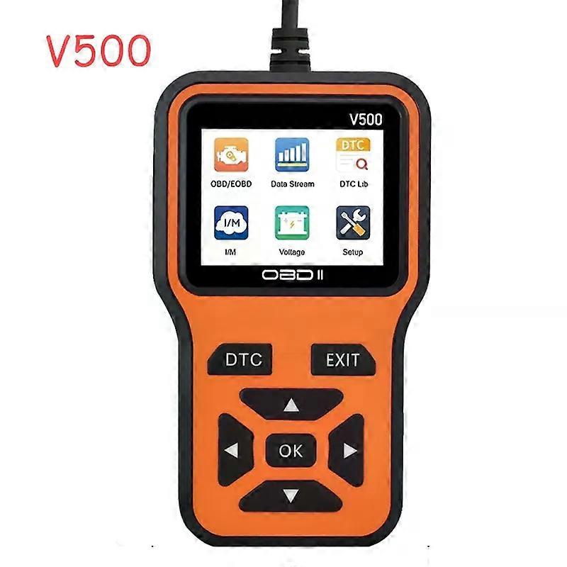 OBD2 Scanner V500 - Instant Code Reader & Voltage Check | Full System Diagnostics for OBDII/CAN Cars |10s Fault Analysis