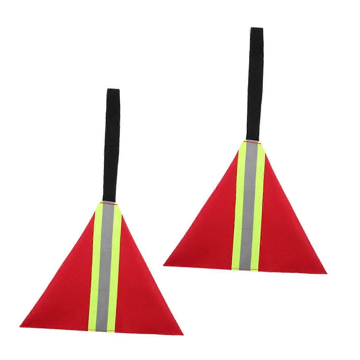 Reflective Safety Flags For Kayaks And Canoes 2 Pcs Oxford Cloth Quick Install UV And Corrosion Resistant Accessory