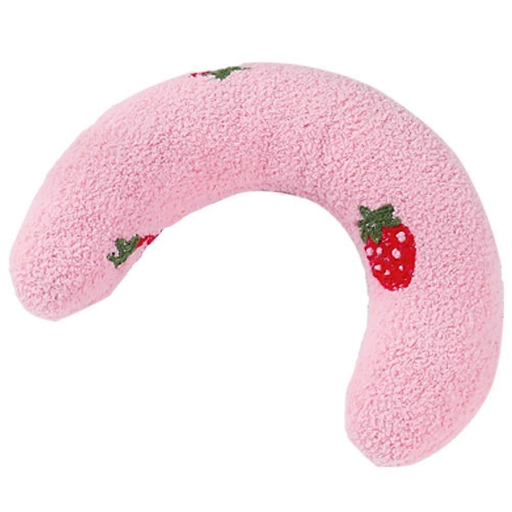 Little Pillow for Cats UShaped Pillow Cat Neck Protector Kitten Headrest Pink Indoor Use