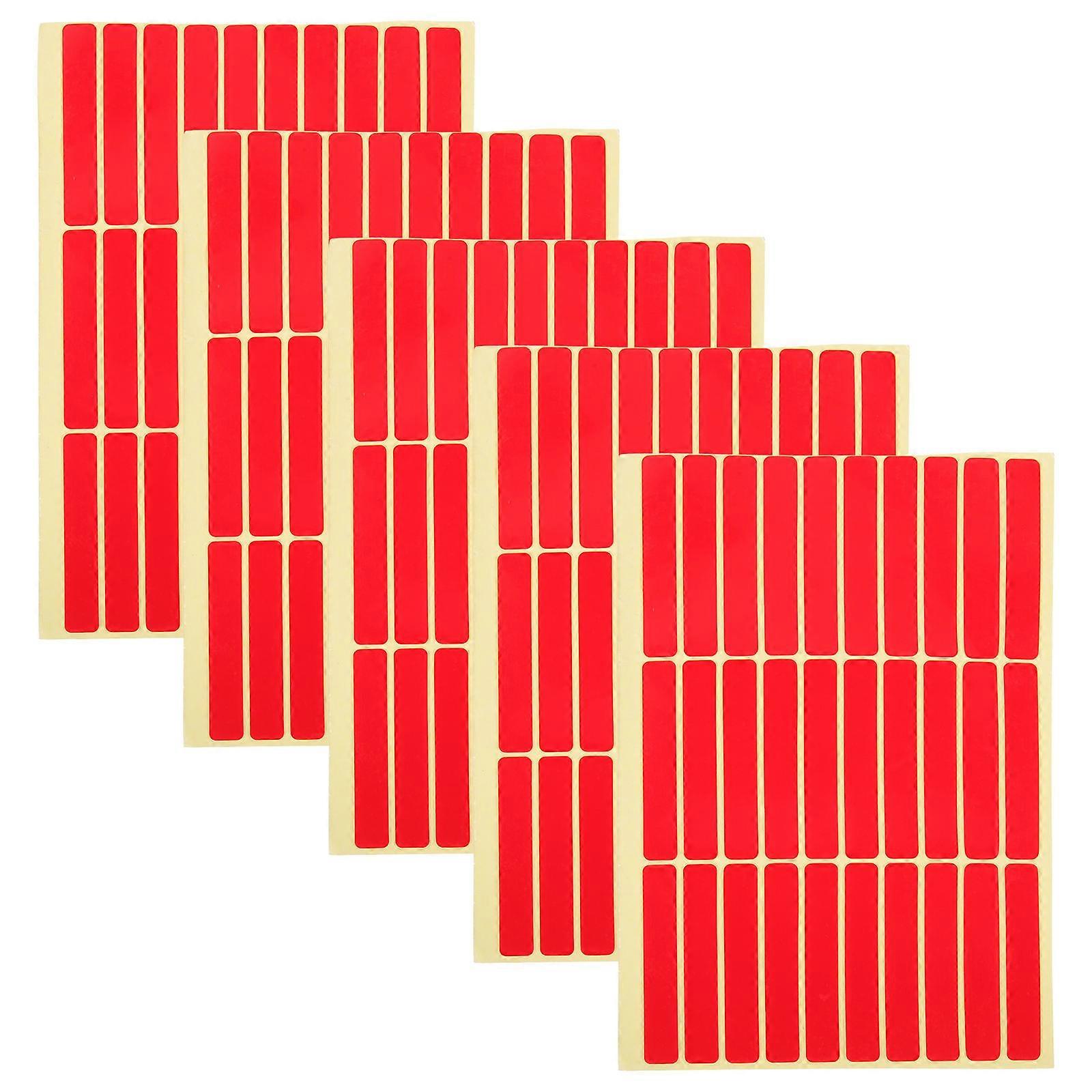 20 Sheets Rectangular Nail Display Tape Double Sided Clear Mounting Solution For Hobbyists 2.36X0.39X0.04in