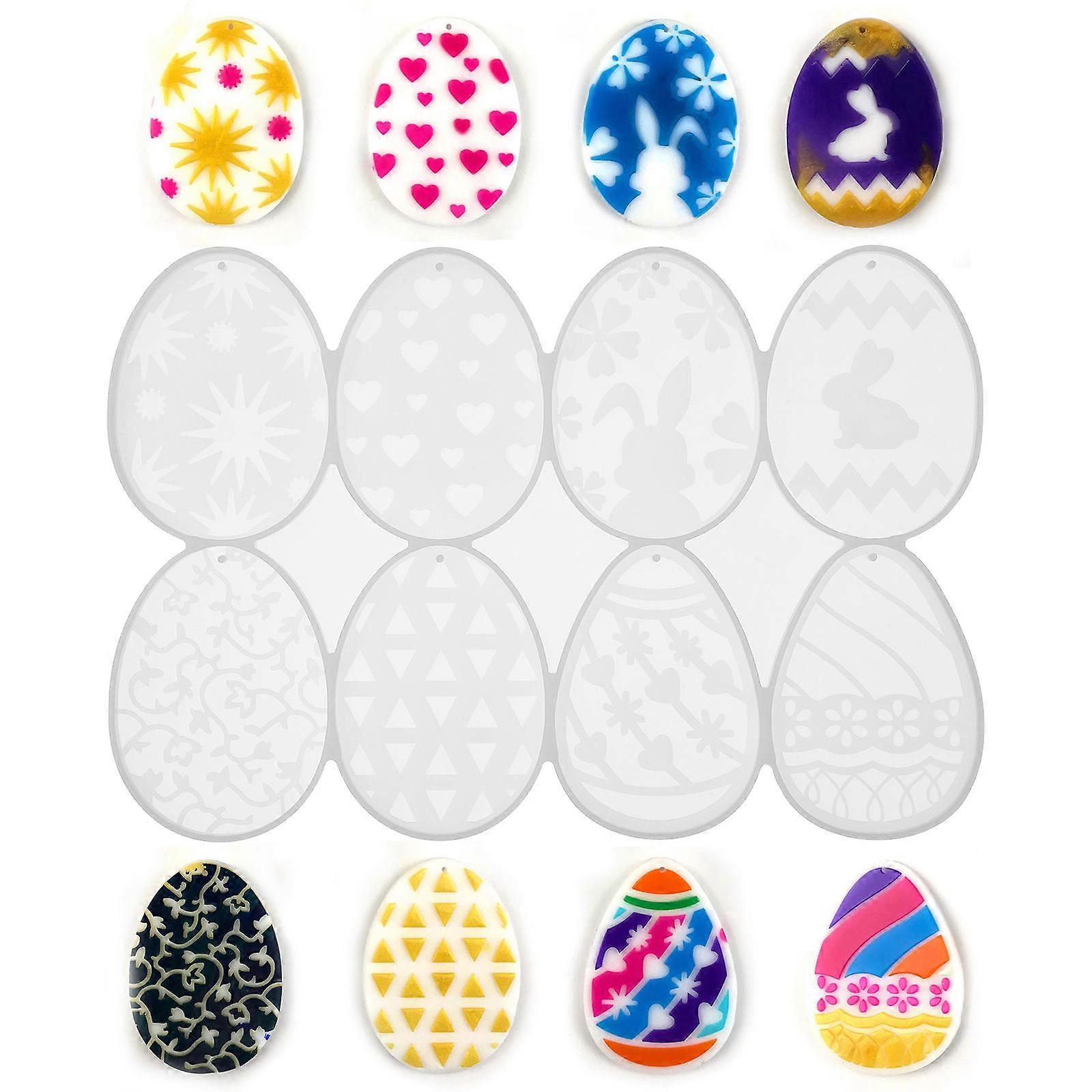 Keychain Pendant Mold 2Pcs Rectangular Shape Creative Easter Crafting Perfect For DIY Enthusiasts And Unique Decoration