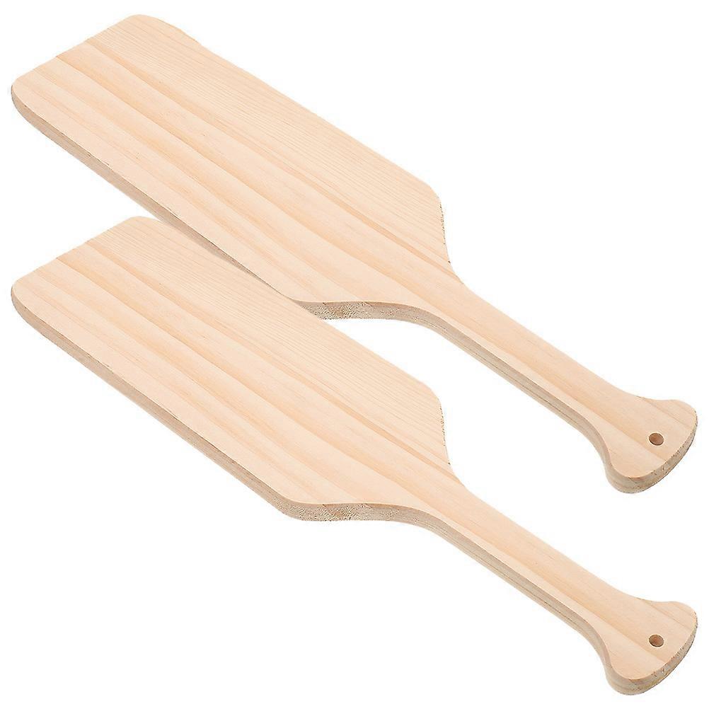 Handicraft Paddle Wooden Unfinished Paddle for Decor 8Pcs Convenient Set