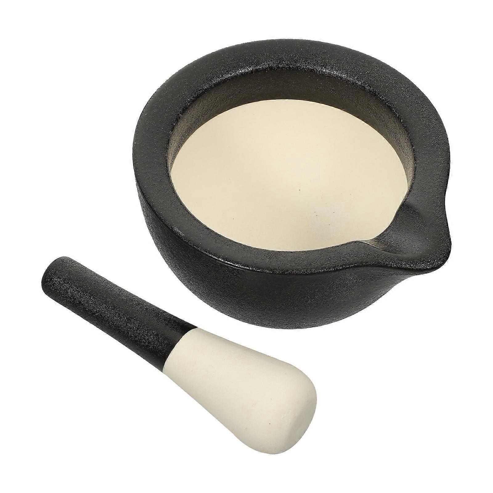 Black Pharmacy Ceramic Pestle for 2Sets Use