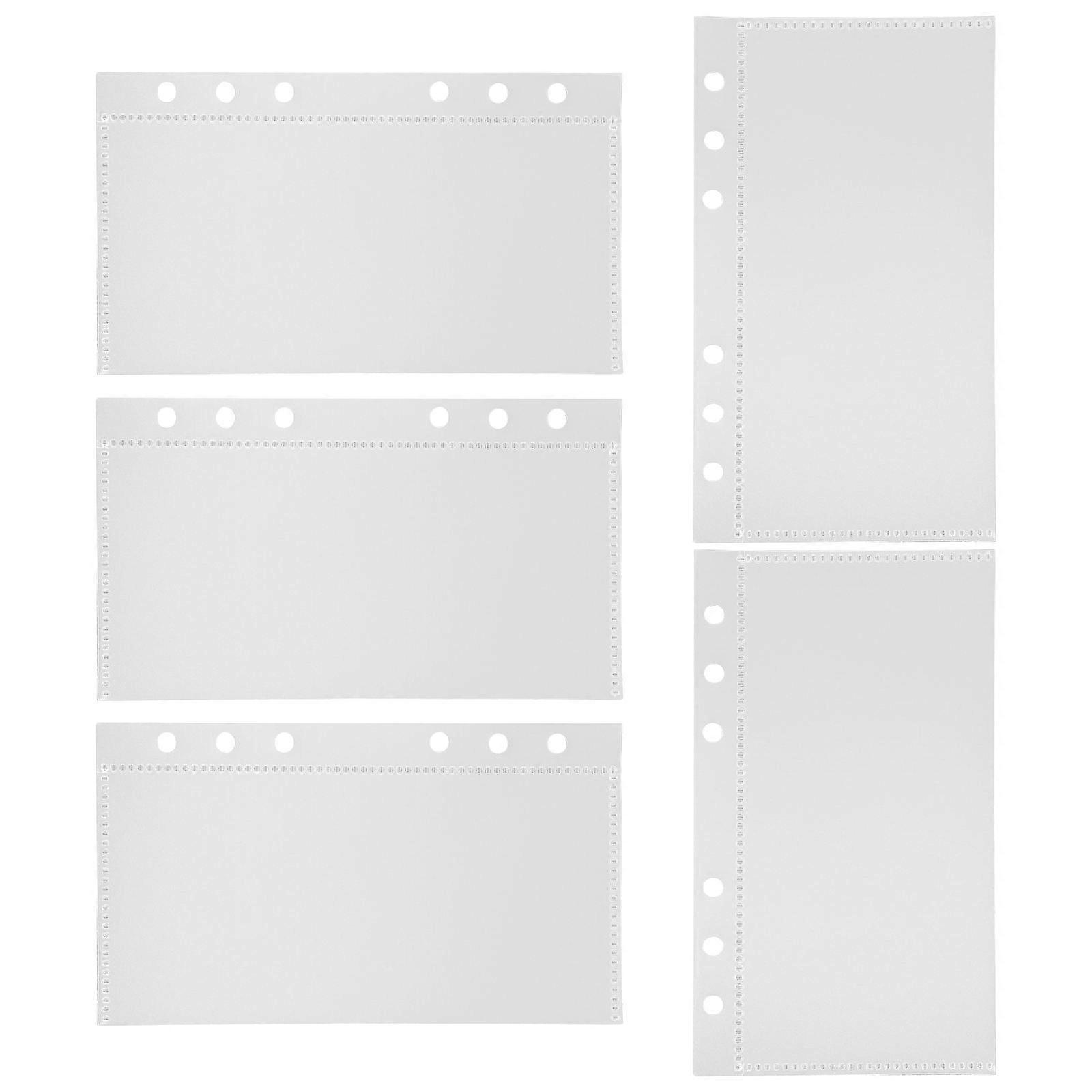 PP Binder Budget Divider Inserts 5Pcs For Budget Organization And Daily Life Use Transparent Material