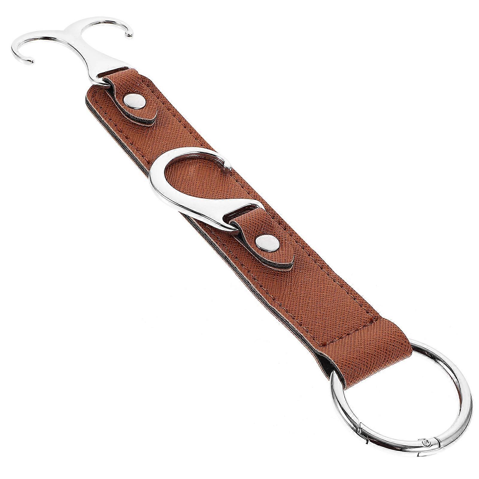 Car Seatback Storage Hook Simple Design For Daily Use 24X3.2Cm Light Brown Multi-Functional 1Pcs