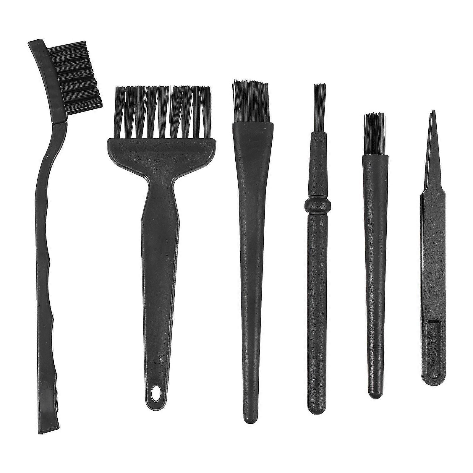 Computer Keyboard Cleaning Brush for Dust Removal 18Pcs Set Black