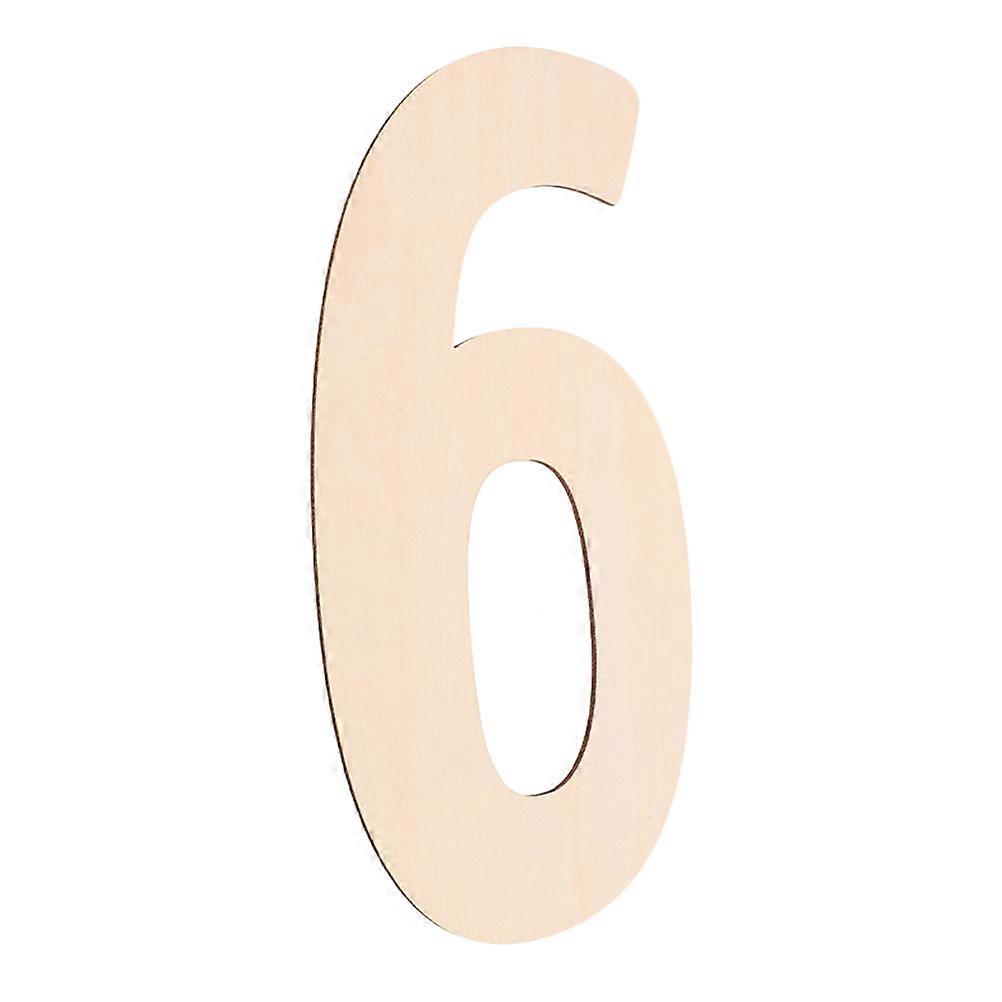 DIY Wooden Decor Edgy Design Number Sign Hanging For Home Decoration 11.8×6.5×0.2in Smooth Texture Reliable 2Pcs