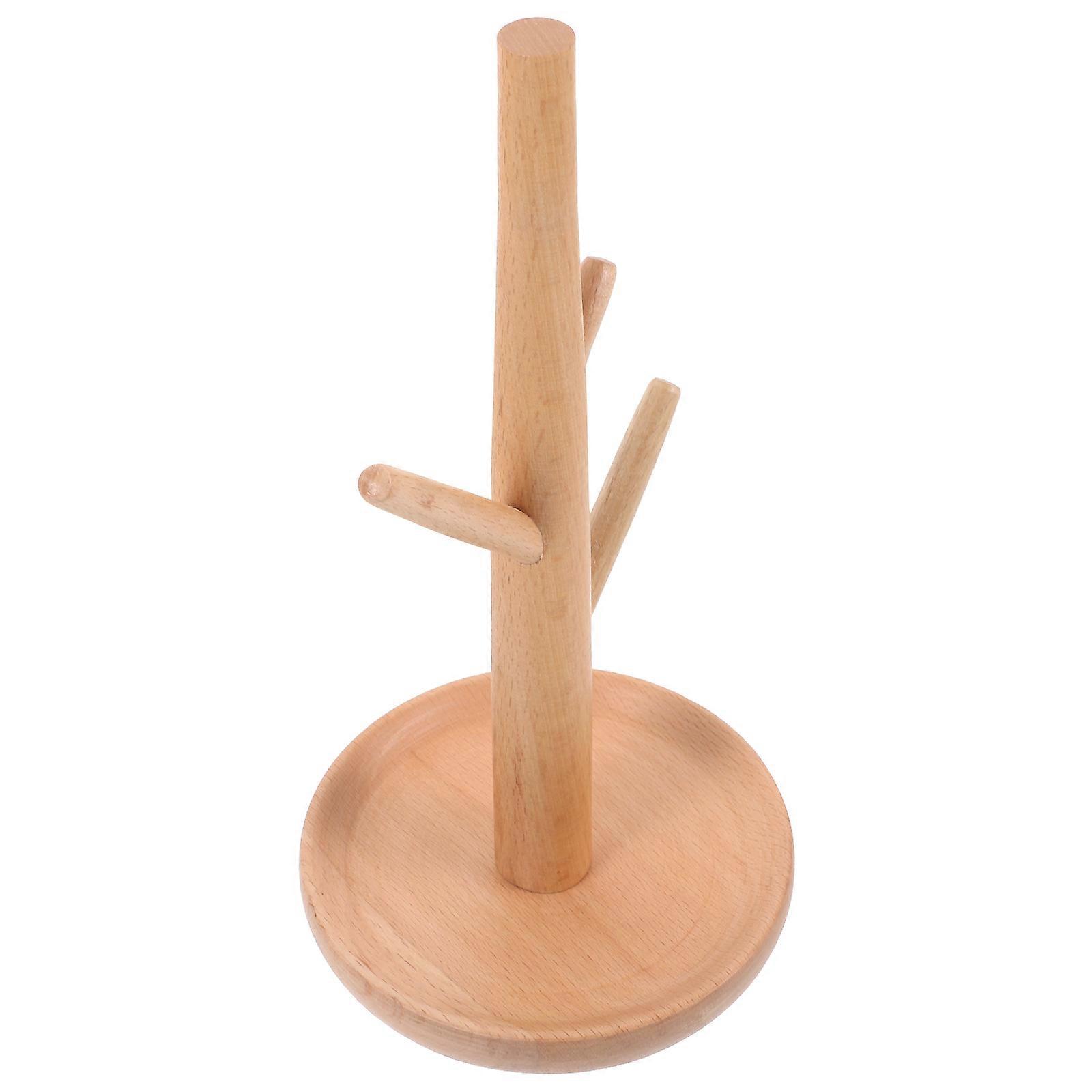 Watch Stand 5Pcs Solid Wood Jewelry Holder for Storage and Display