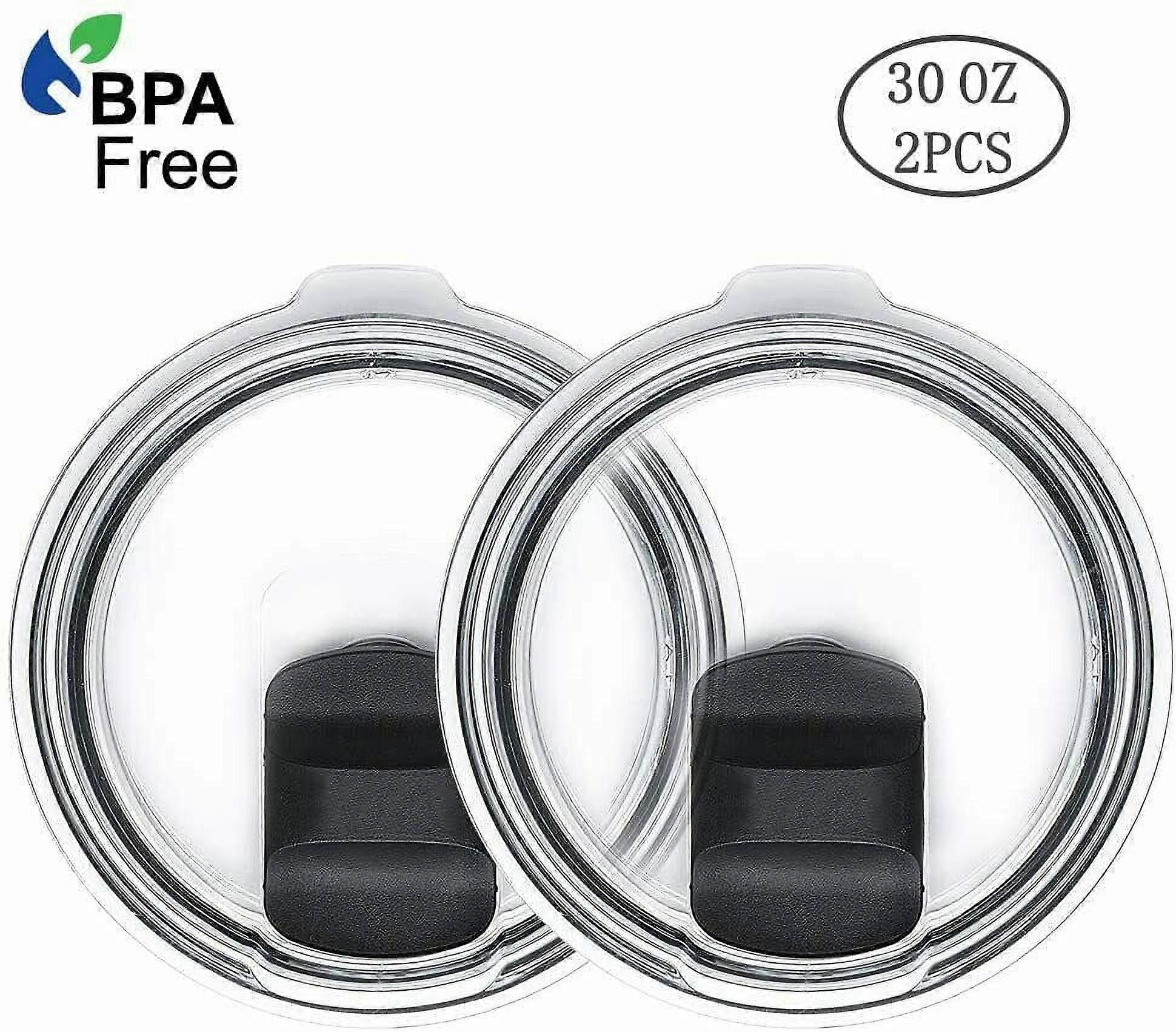Janrevotw 2 X 30 Oz Spill Resistant Magnetic Slide Lids For Yeti Rambler Mugs