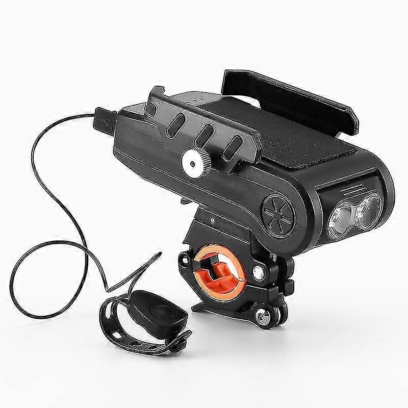 L’ensemble d’éclairage de vélo comprend une lumière de vélo à led, un support de téléphone de vélo