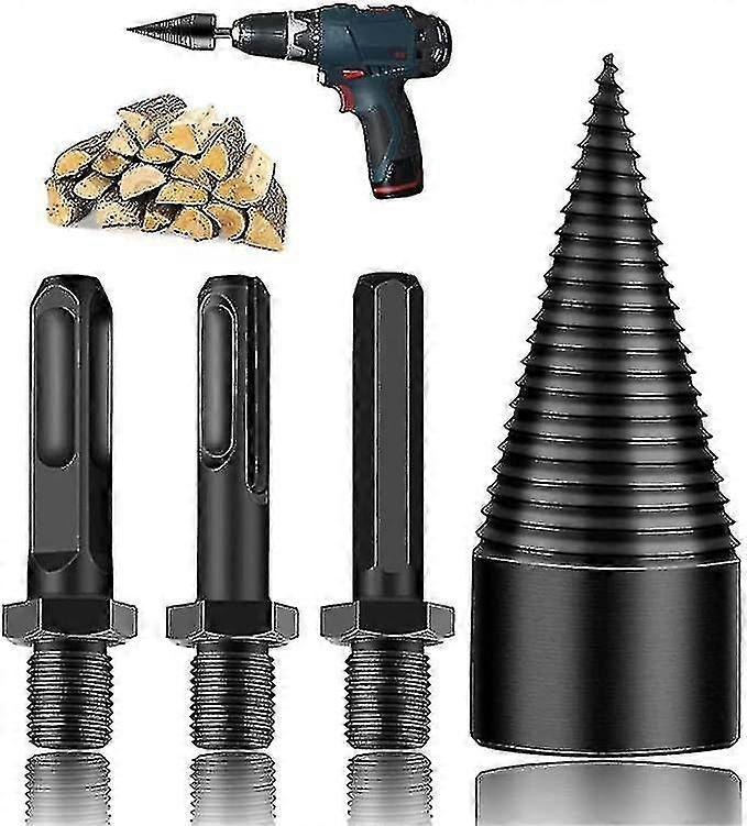 Wiertło do łupania drewna, wielofunkcyjny podział, wiertło do drewna, wiertło o dużej wytrzymałości, łamacz drewna, łuparka do drewna, łuparka ręczna, łuparka do kłód, drewno opałowe