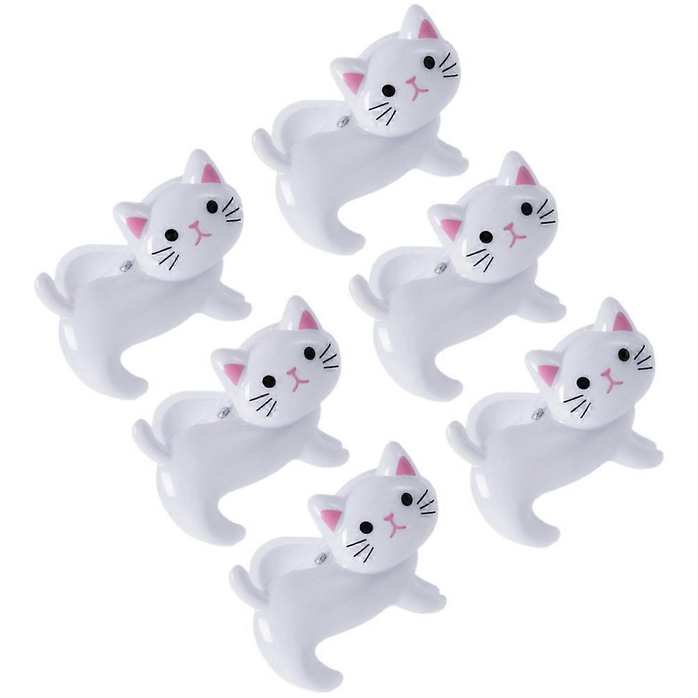 Cat Shape Clothes Clip Iron Windproof Clothespin for Home Use 12Pcs