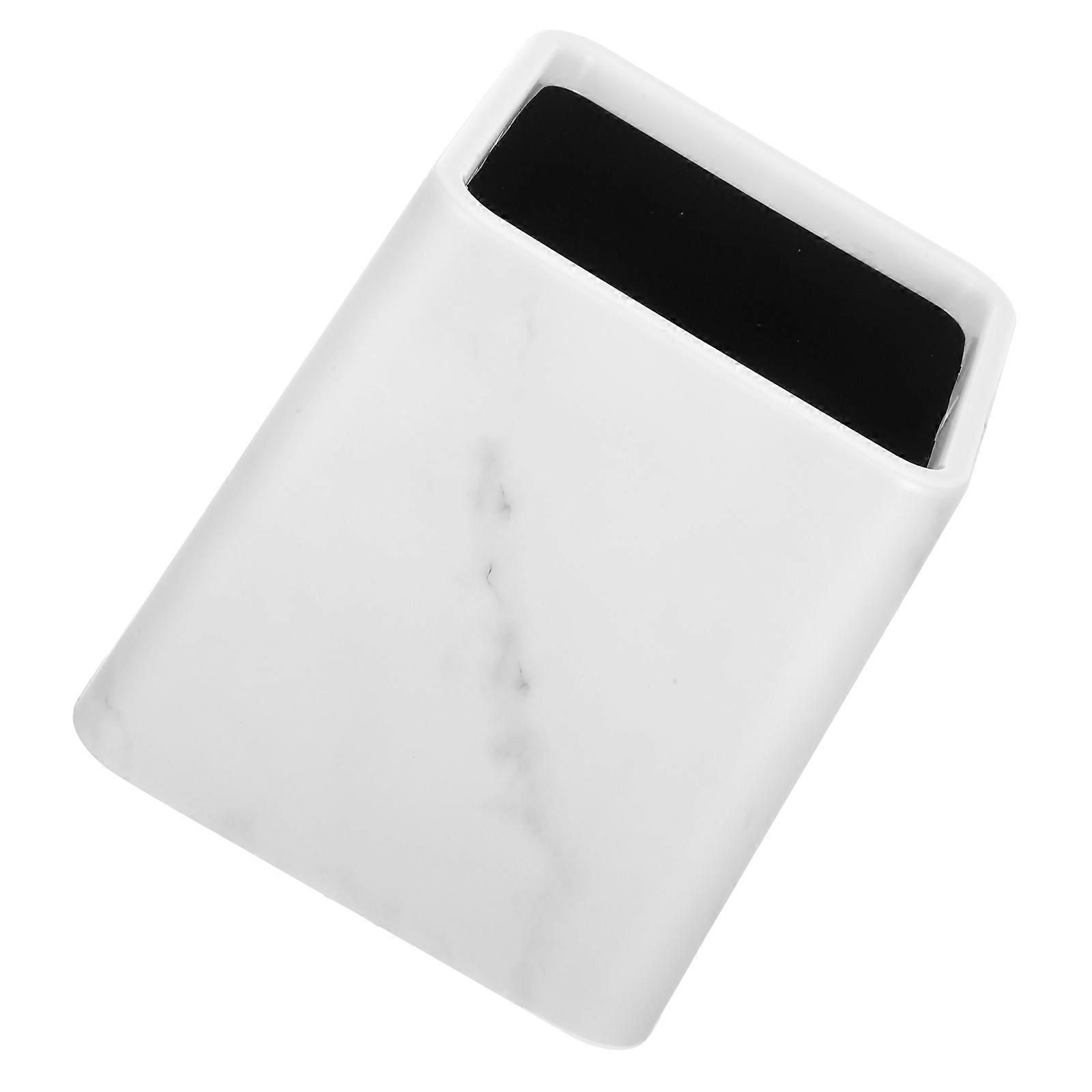 Bedroom Trash Can Decorative Garbage Bin for Home 2Pcs White PP