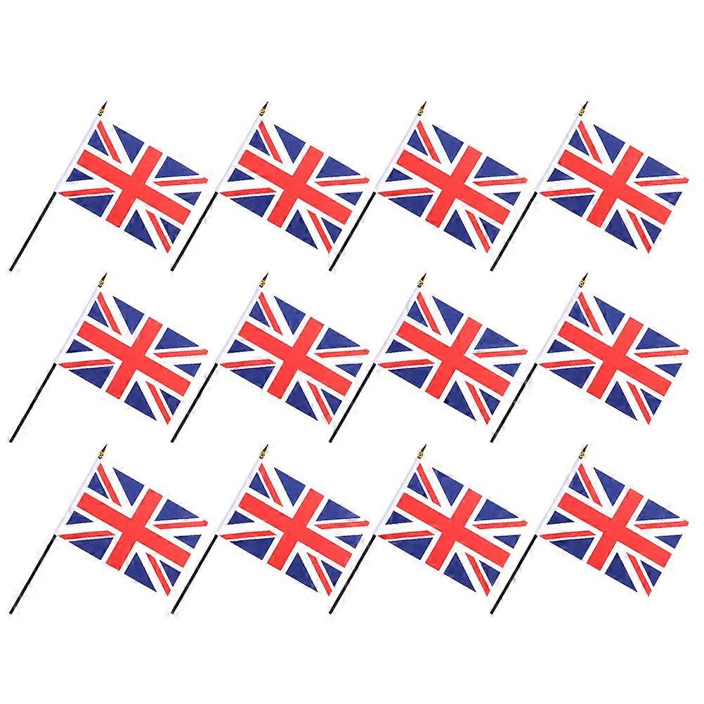 Polyester Uk Flags Handheld British Flags for Festival Use 200Pcs
