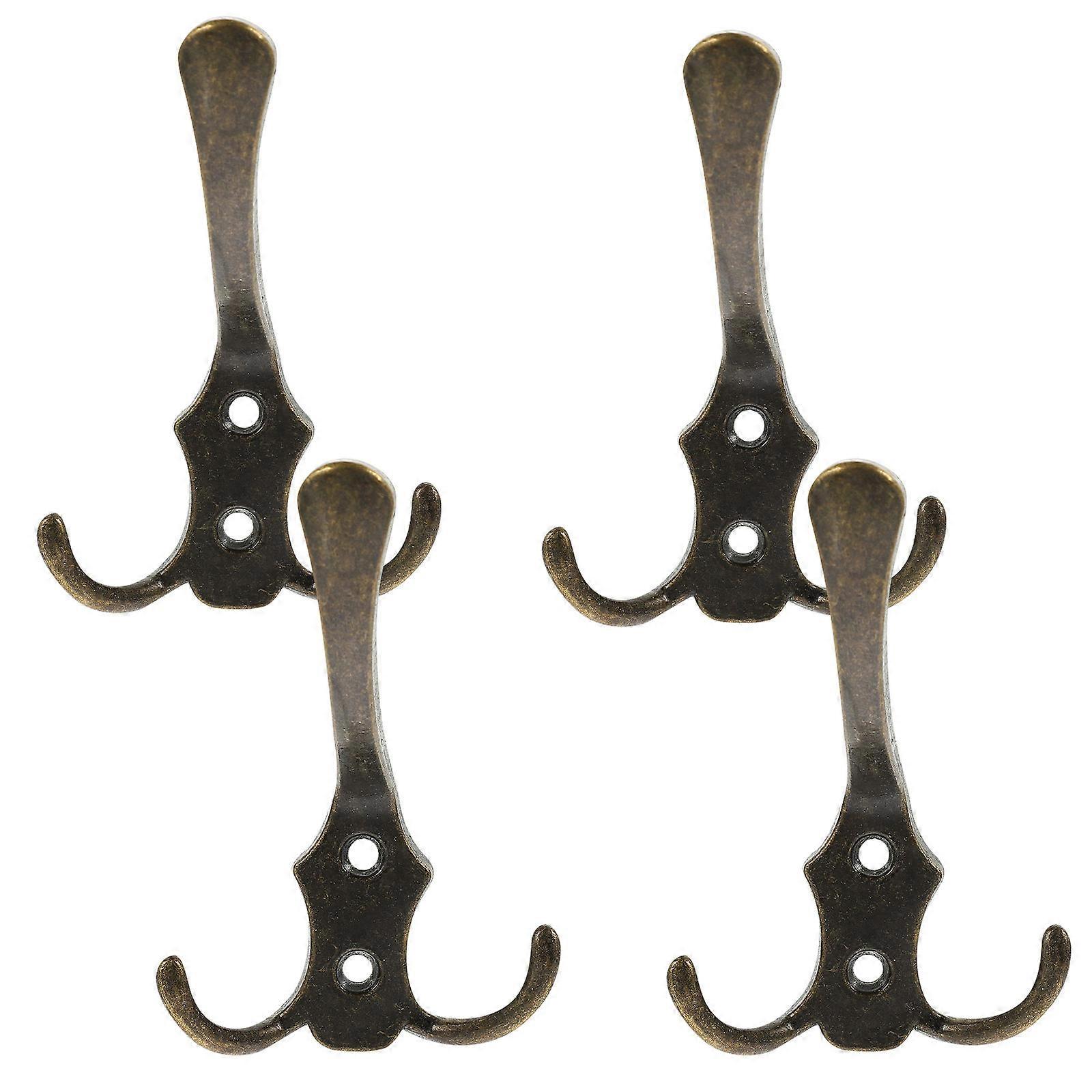 Durable Screws Included 12Pcs Hanging Hooks For Various Home Occasions In Coffee Color For Effective Storage
