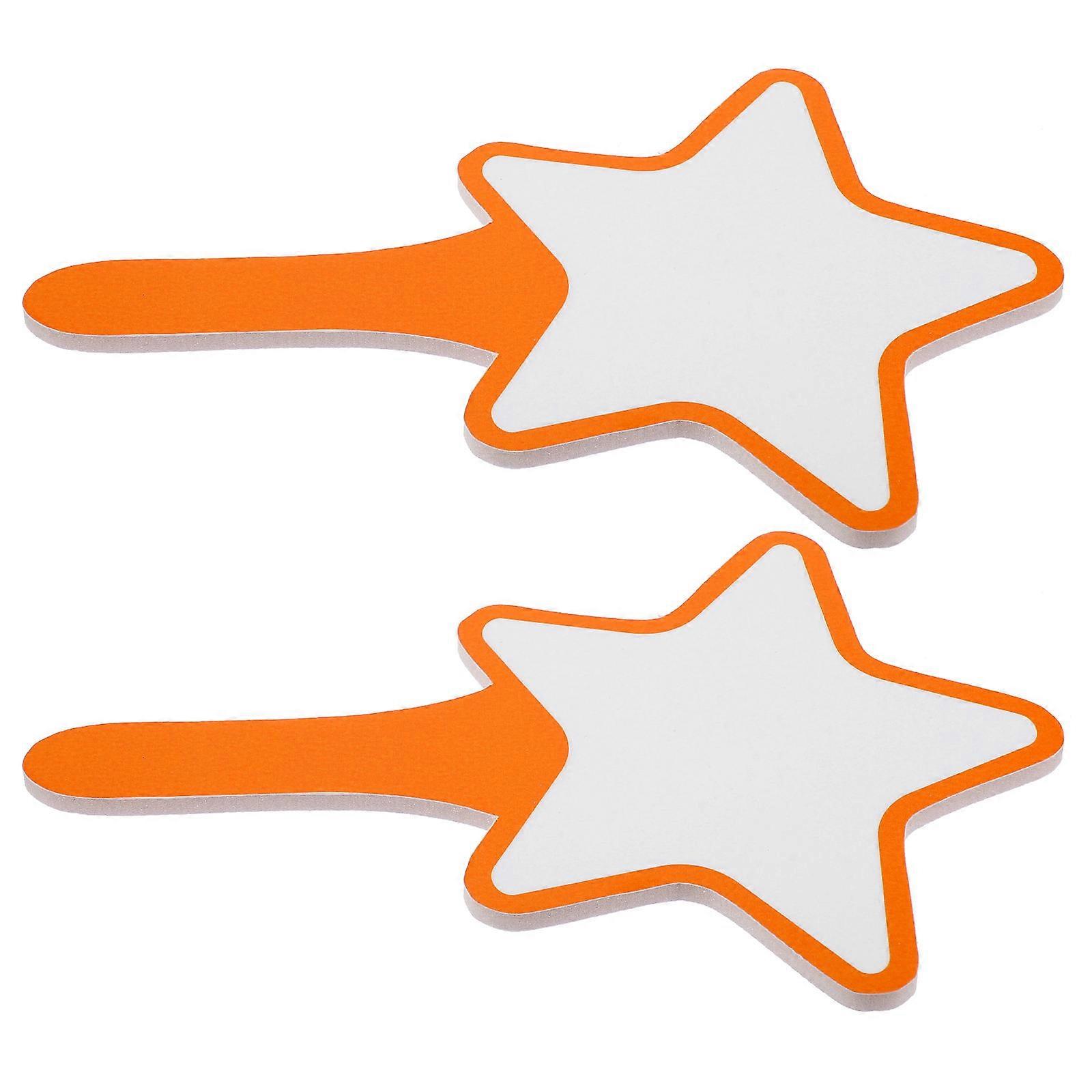 White Board Handheld Small Dry Erase Board Paddle For Classroom Teaching Teachers Simple Design 2Pack