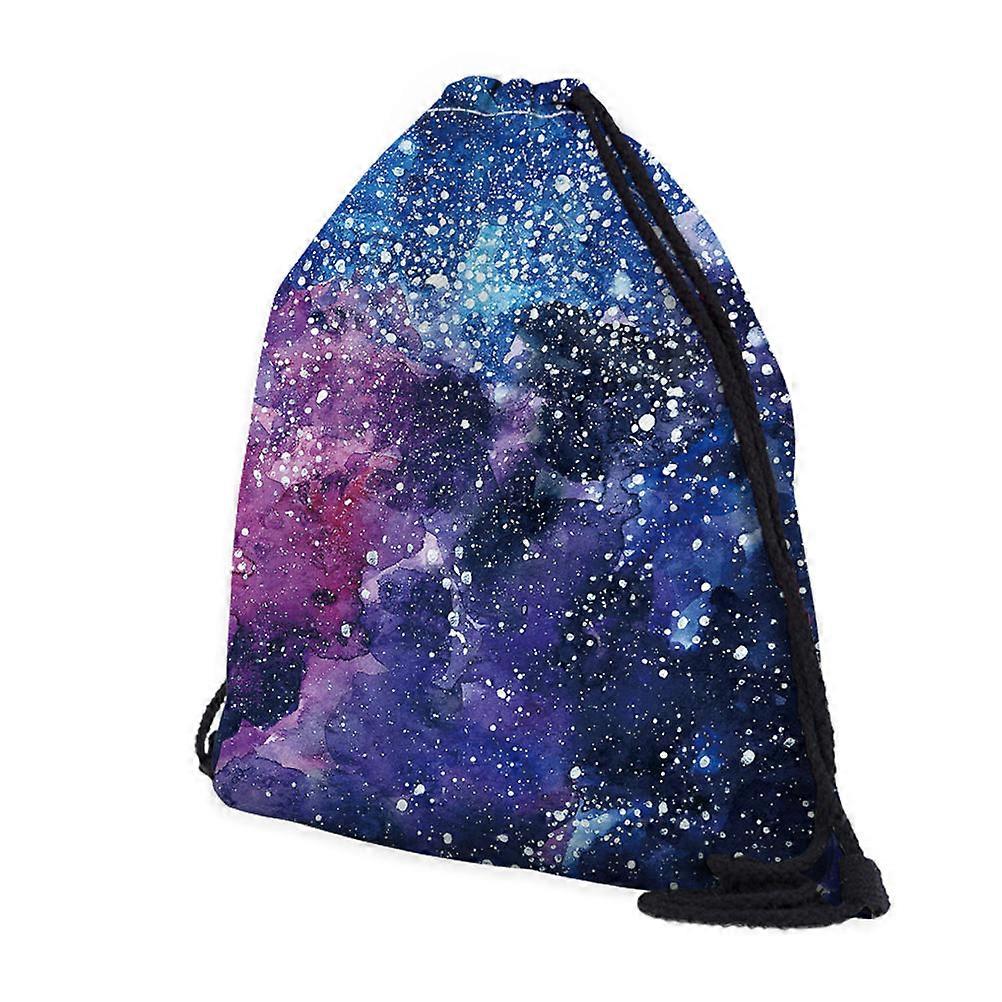 Sky Drawstring Backpack for Storage 3Pcs Portable Drawstring Rucksack