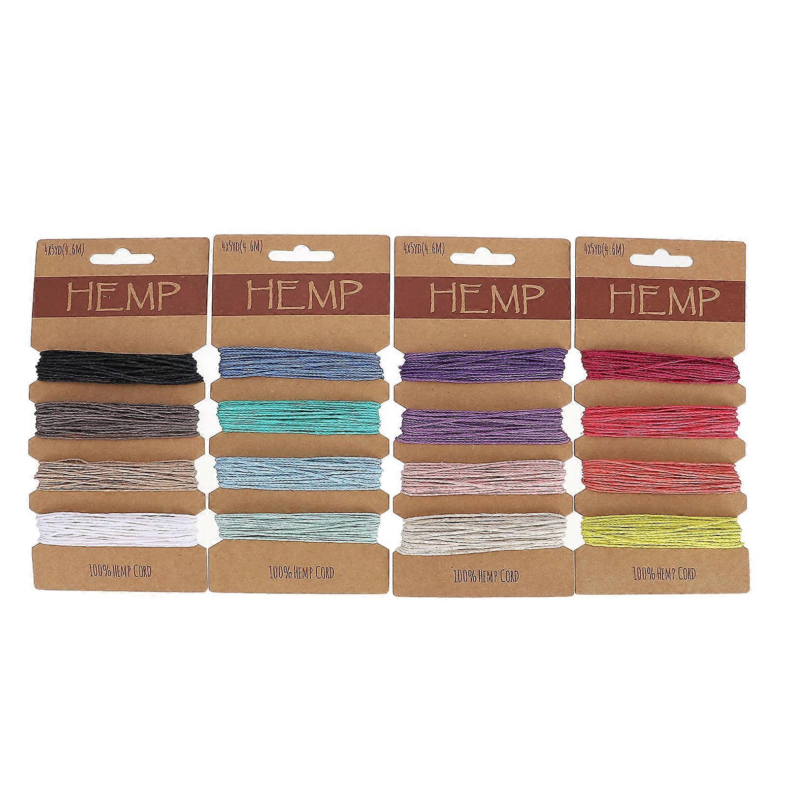Jewelry Twine String 1mm Thread Cord for Handmade Craft 2Pcs Assorted Color