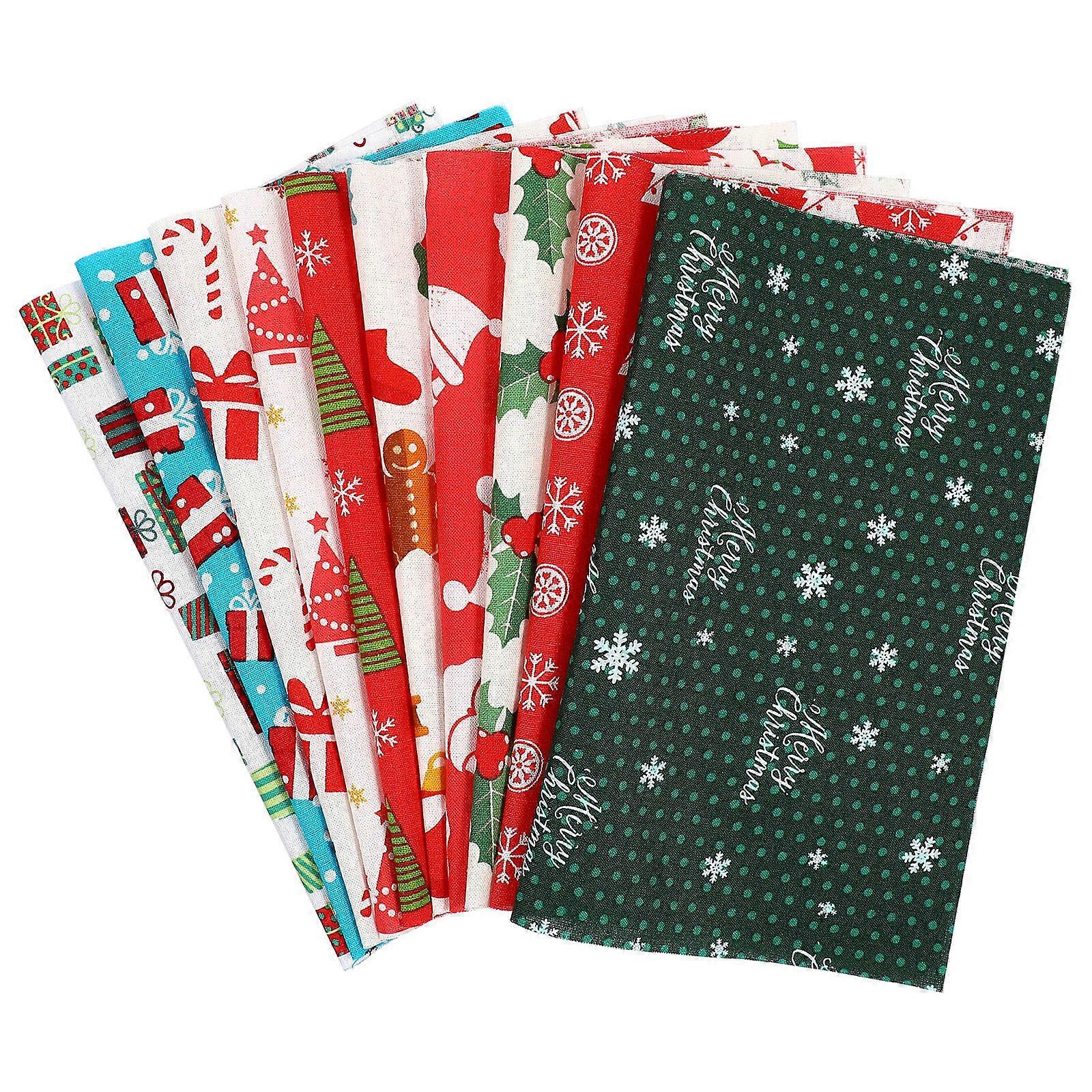 Patchwork Cloth For DIY Sewing Christmas Style 40 Sheets Rectangular Fabric Ideal For Gift Making And Crafting