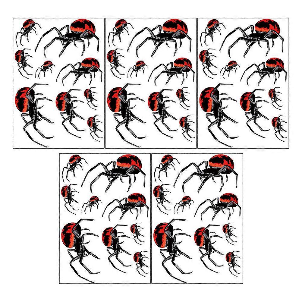 Window Decoration Halloween Stickers 5 Sets Assorted Color For Friends 35X25X0.1CM