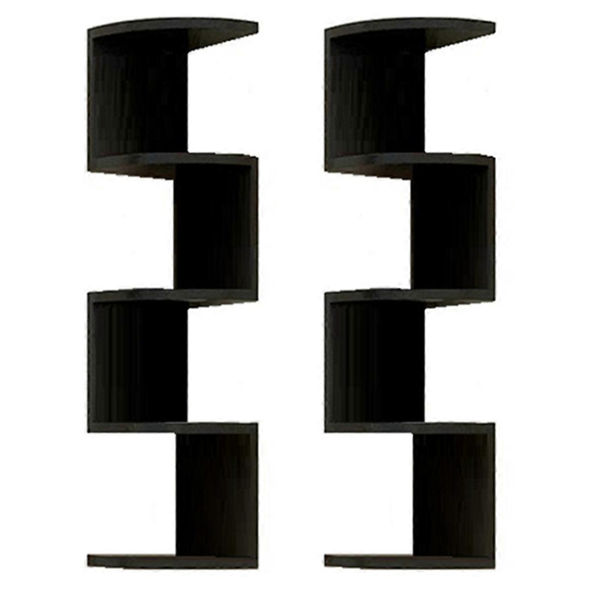 Wall Mounted Corner Storage Rack Classic Wall Rack 5 Layers Semicircular Partitions for Bookshelf St