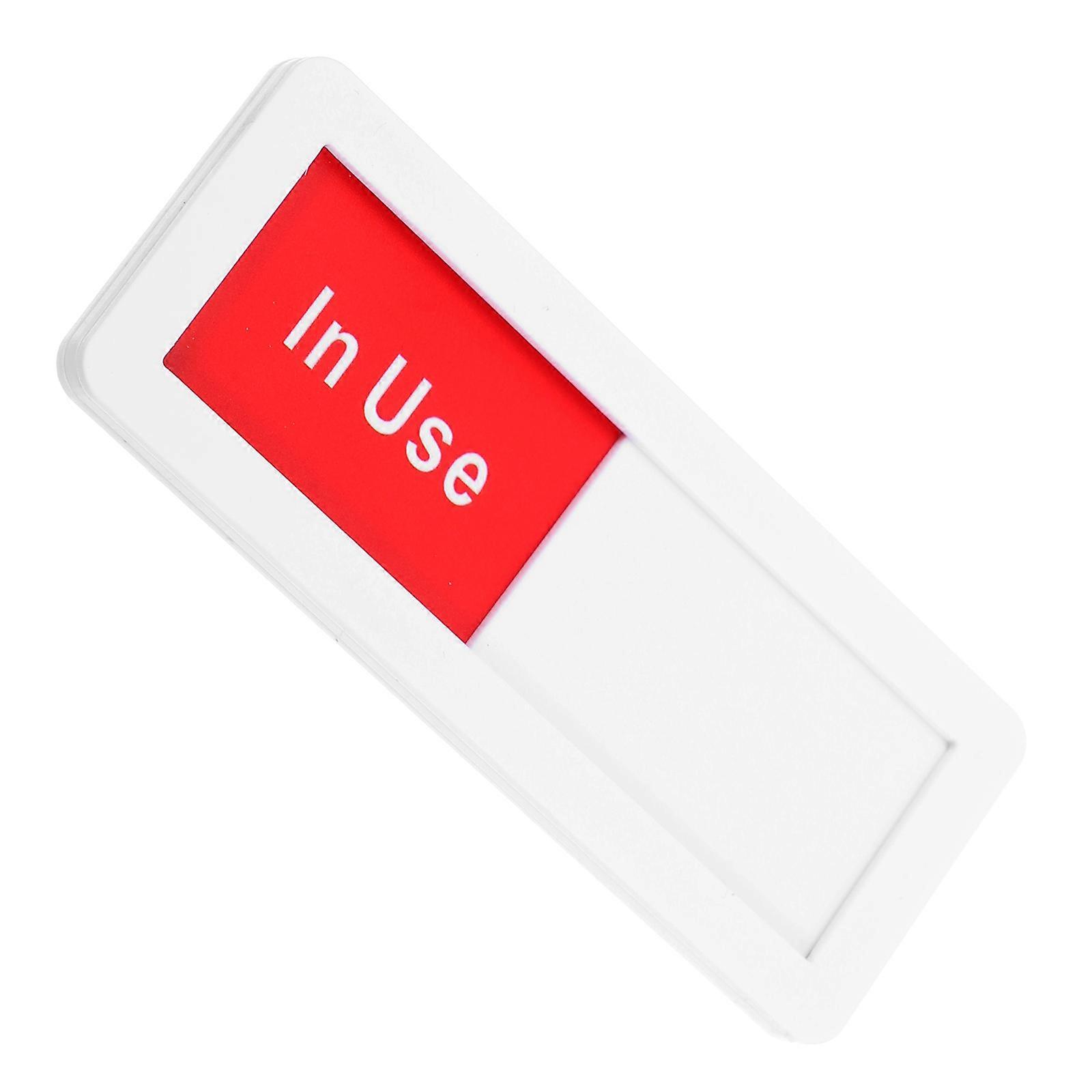 Privacy Indicator Slide Sign Designed For Meeting Rooms 4X10cm 1Pack Enhancing Room Management Efficiency