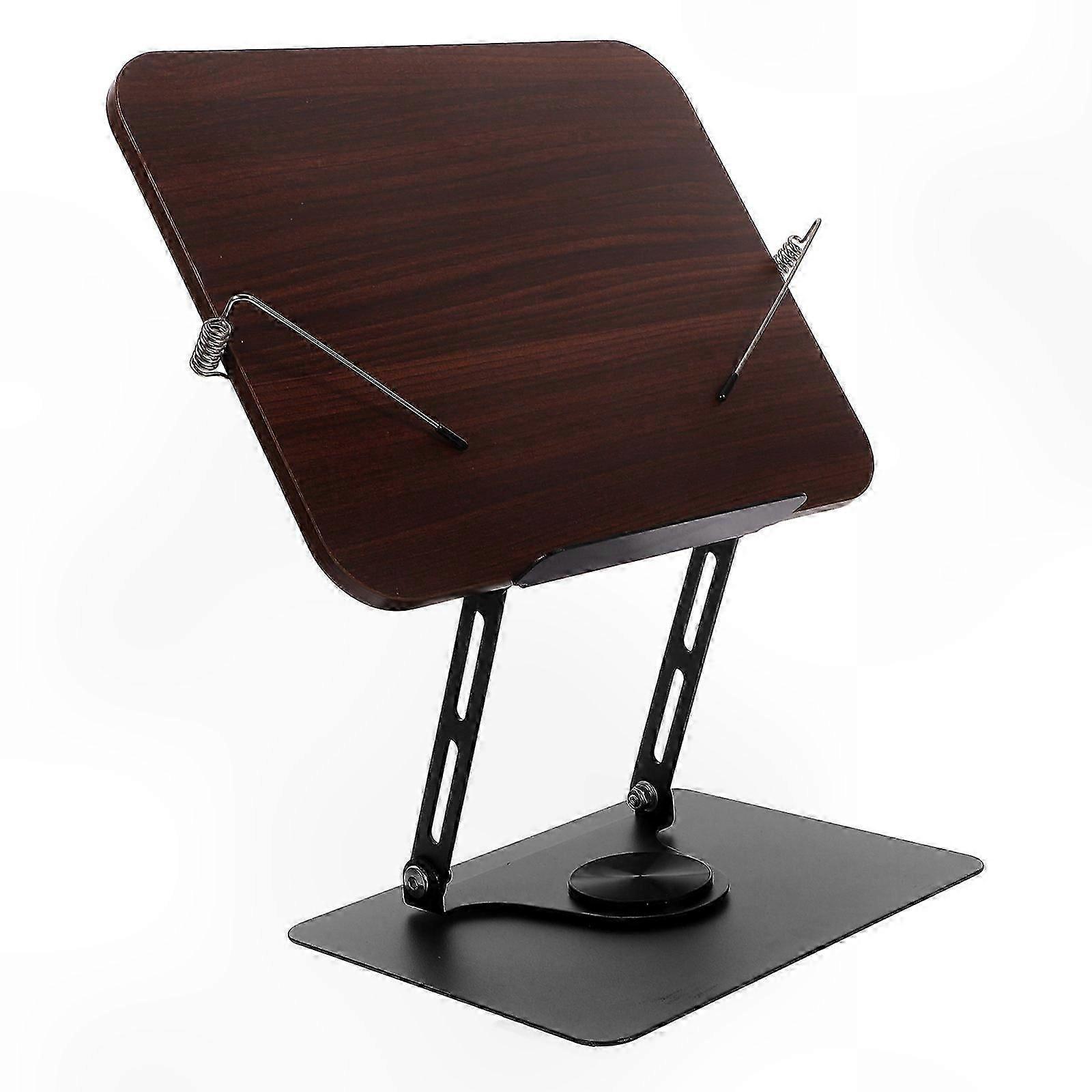 Rotating Folding Book Stand with Recipe Holder - 360-Degree Rotation for Readers, 1Pcs
