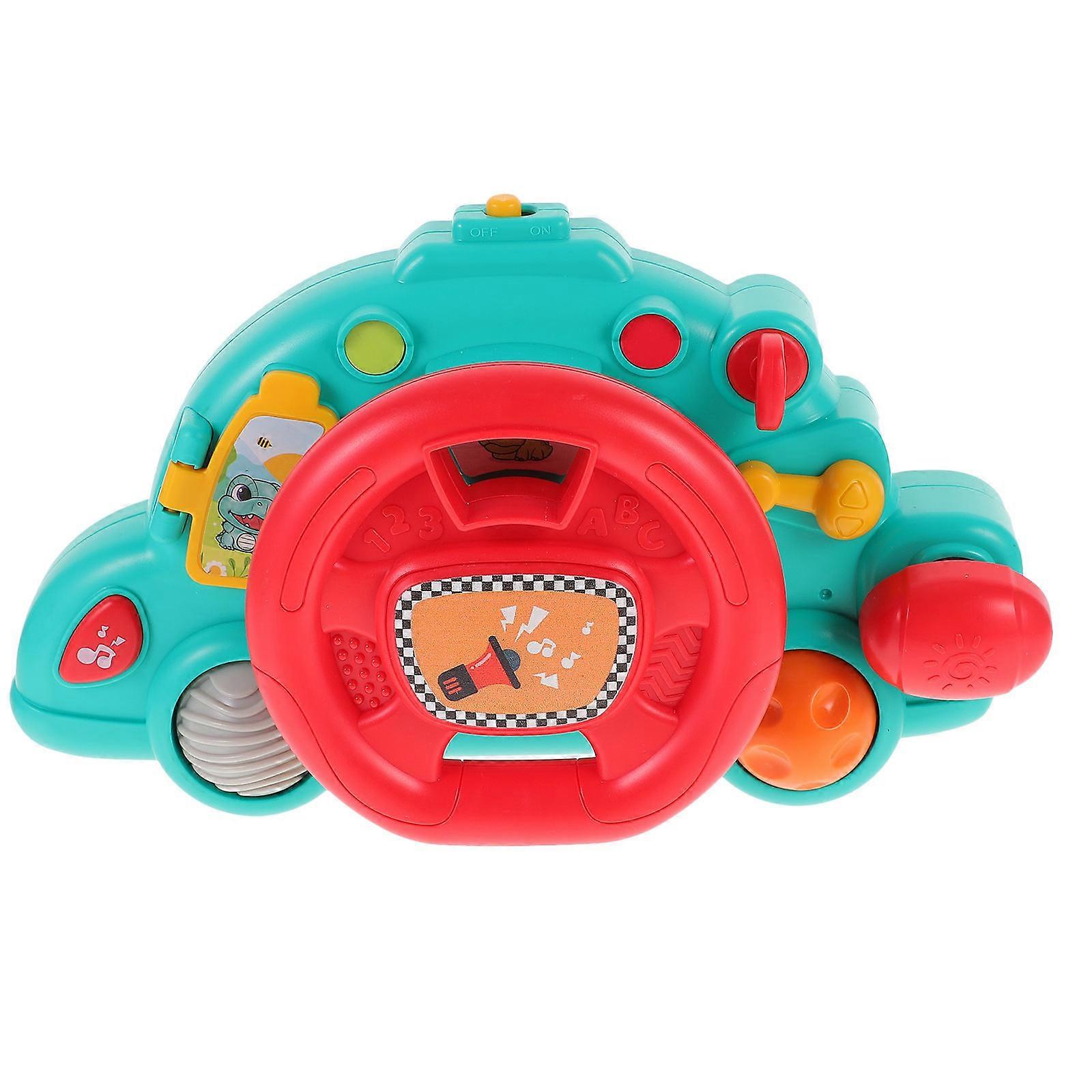Pretend Driving Toy Steering Wheel Simulation for Children Red Color 24X14X8.3CM Engaging and Educational 1 Piece
