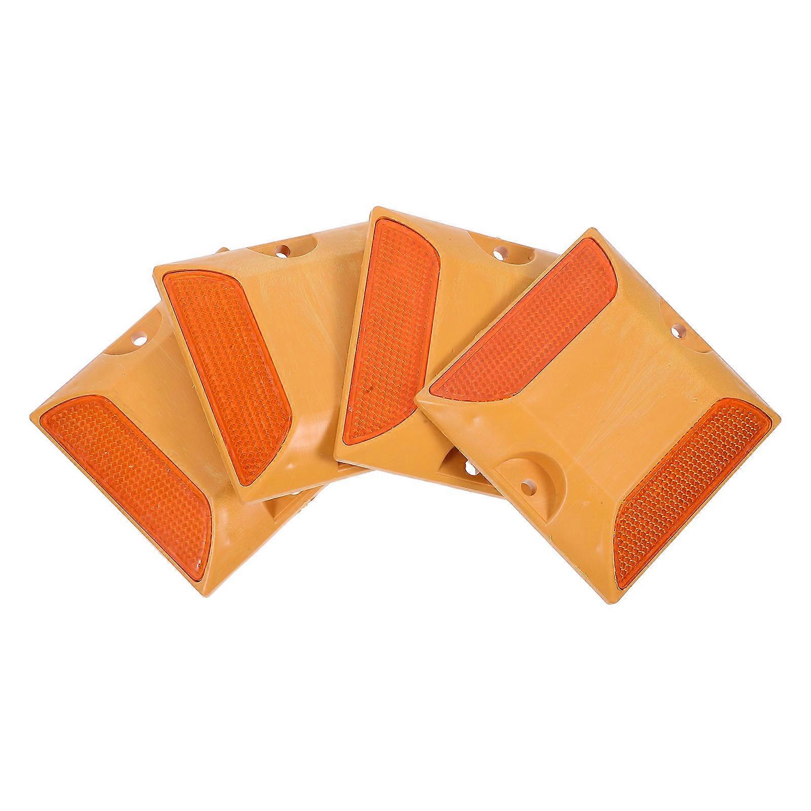 Reflective Road Markers for Driveways and Roads Durable 4Pcs ABS Plastic