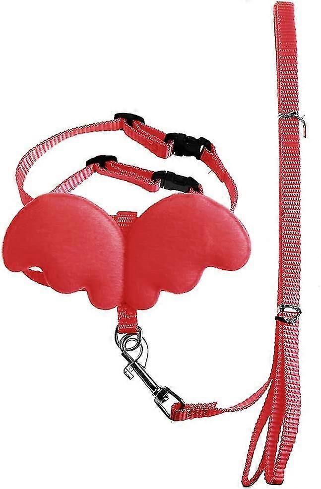 Jsfgfsdh Adjustable Nylon Pet Harness Rabbit Ferret Pig Wings