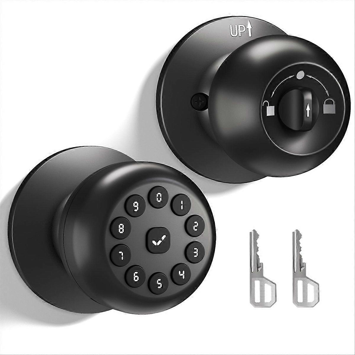 Smart Door Knob with Lock,Keyless Entry Door Lock