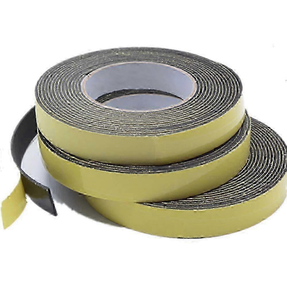 3 Rolls Self Adhesive EVA Foam Tape for Outdoor Indoor Use 10mx25mmx1mm miao7