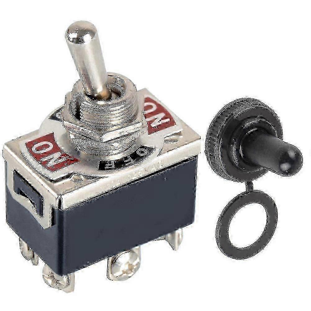 New 6-pin Toggle Switch Heavy Duty On/off/on Dpdt - 250v 15a Motor Electrical Switch