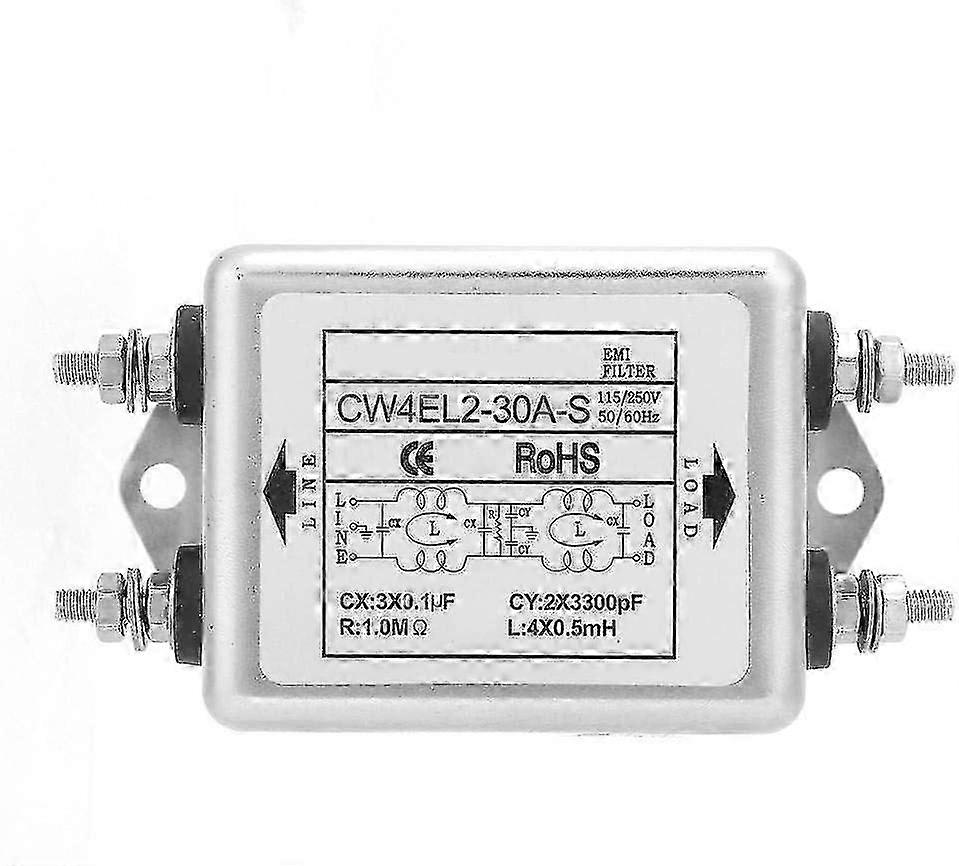 EMI power supply CW4EL2-30A-S EMI filter Single phase 115V/250V 50/60Hz High power filter to suppress electromagnetic interference 25-26s